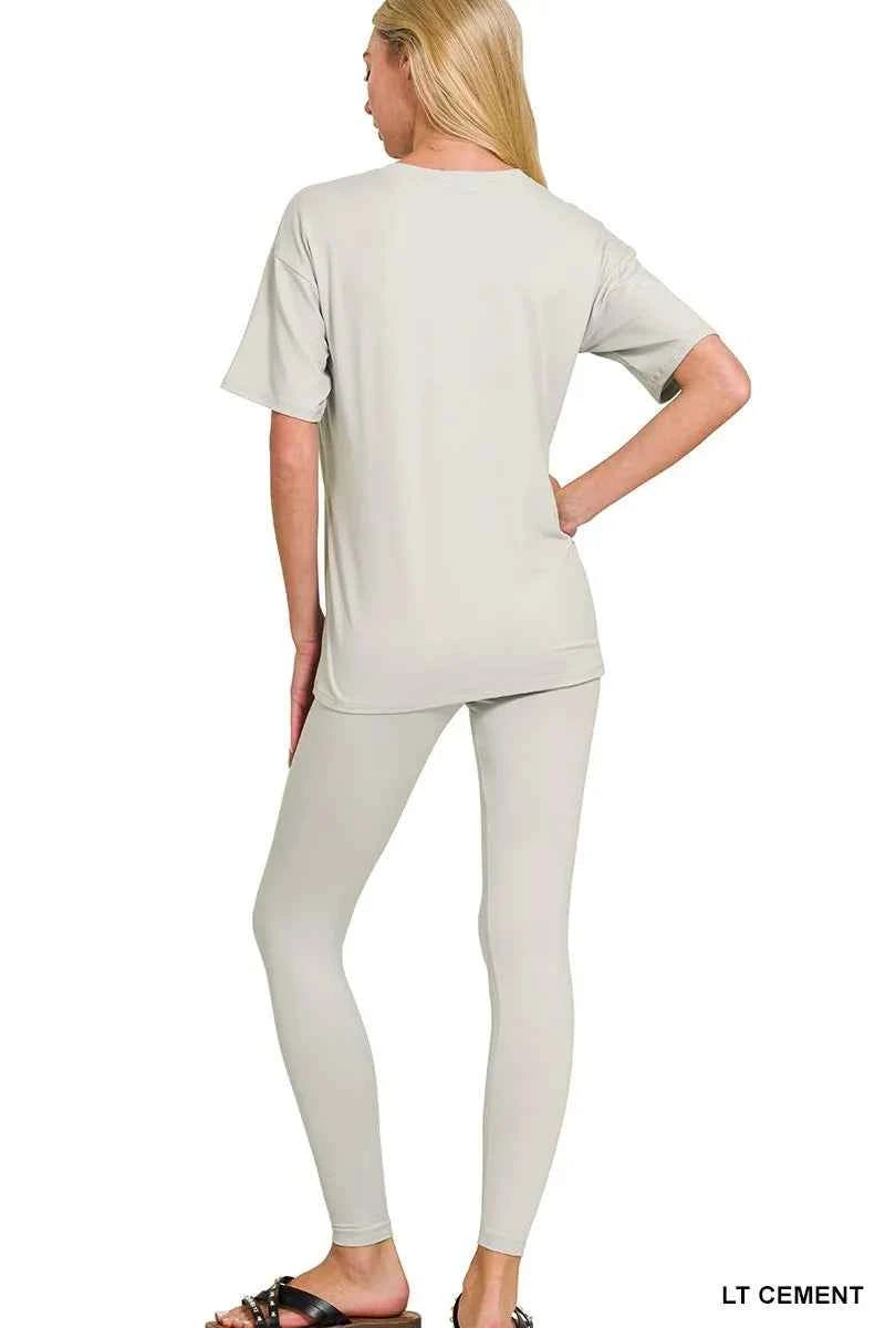 Zenana Brushed Dty Microfiber Short Sleeve Top and Pants Loungewear Set 448dcd1c468e4fcda6076cfba689f7fd-Max-Origin