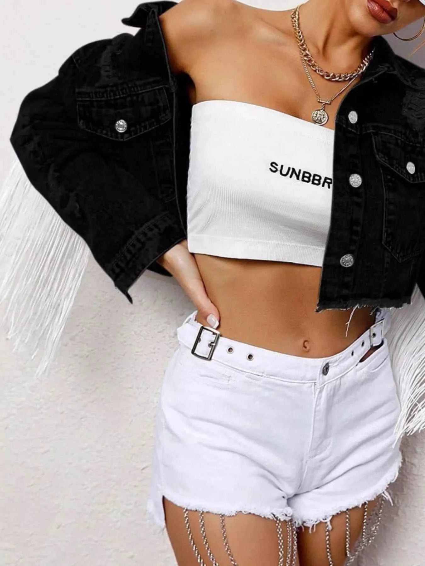 Fringe Button Up Cropped Denim Jacket 44b7868e-c250-483c-b3a1-dd94f4c647d9-Max-Origin
