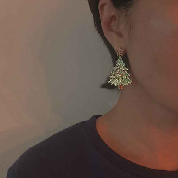Evergreen Sparkle Christmas Tree Earrings 44c755ec-a9ee-4bff-b88c-b0566797de6b