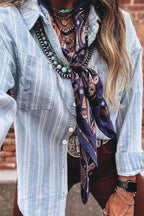 Striped Button-Down Denim Shacket 45072fd1-8619-483e-9168-b99da13fe7c7-Max-Origin