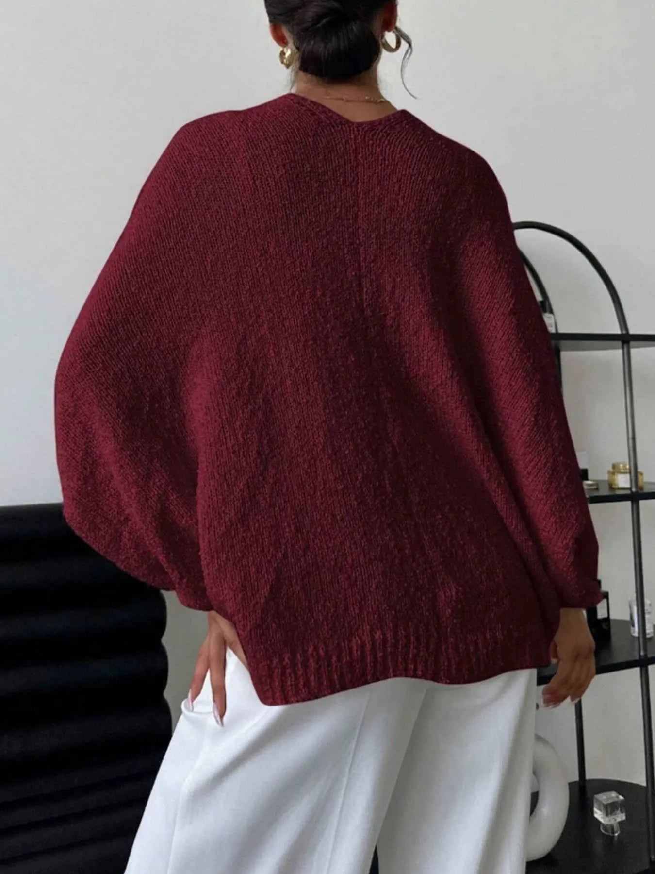 Twist-Front Textured Knit Cardigan 454dccd8-cde0-4a6f-8e8f-f7440da9bd06-Max-Origin