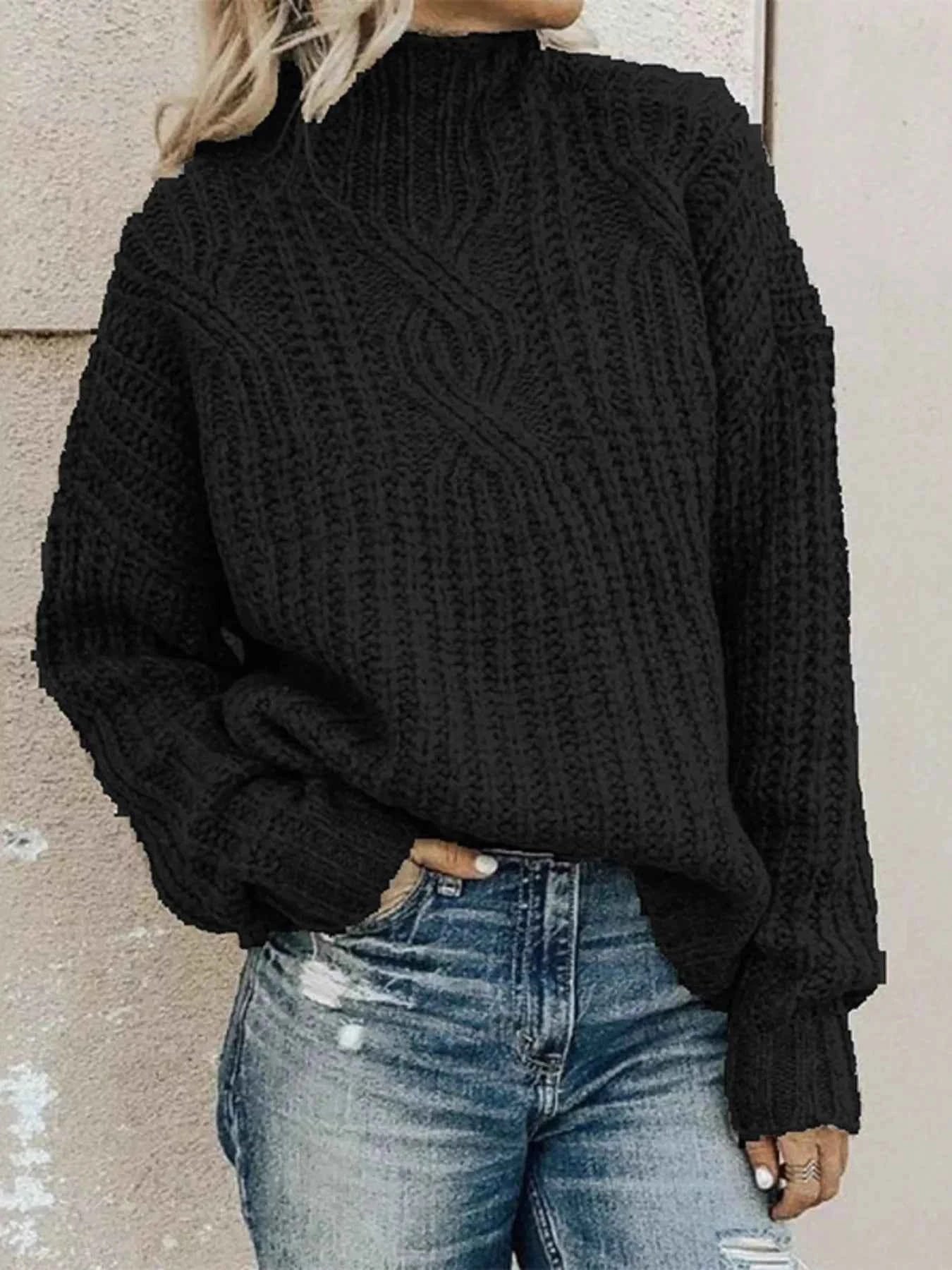 Full Size Turtleneck Long Sleeve Sweater Plus Size Black 458c576f40e94712a7b6adbfb6d5c44b-Max-Origin