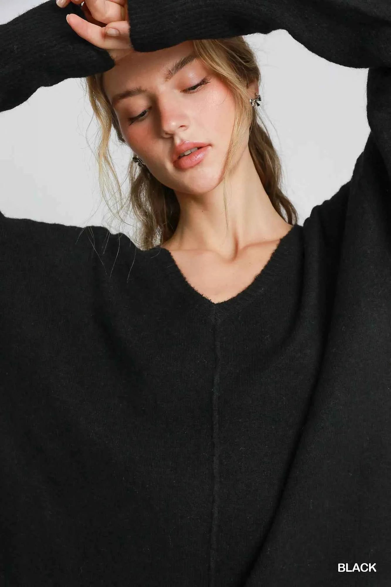 Umgee Wool Blended Pullover Sweater 45965fec-6a22-426d-809b-58f6b5673dd1-Max-Origin