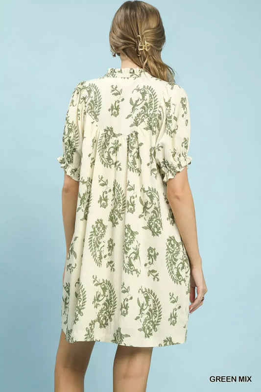 Mix Paisley Scallop Trim Dress 45b724ab-b0f0-41ad-a8db-1690dfd0f53e-Max-Origin