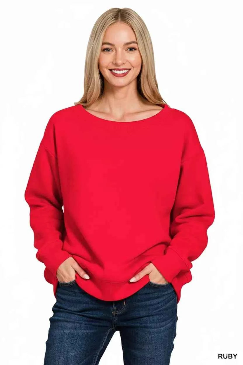 Zenana Fleece Boat Neck Sweatshirt 45e59ae0-83da-4cdb-8051-492503e23ea8-Max-Origin