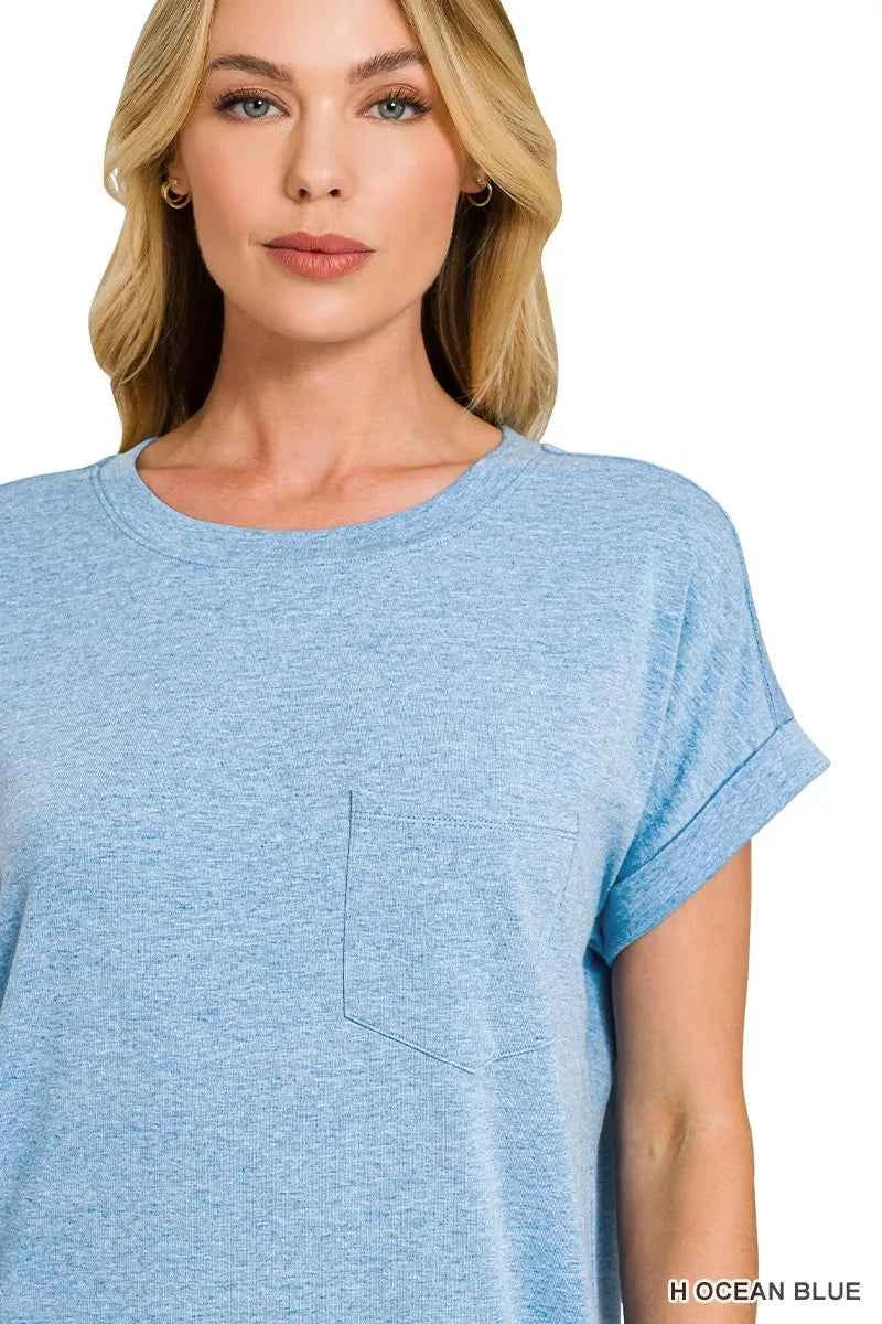 Zenana Round Neck Short Sleeve Midi Dress 45ee9c40a6b84bdbbeb593698ca367f4-Max-Origin