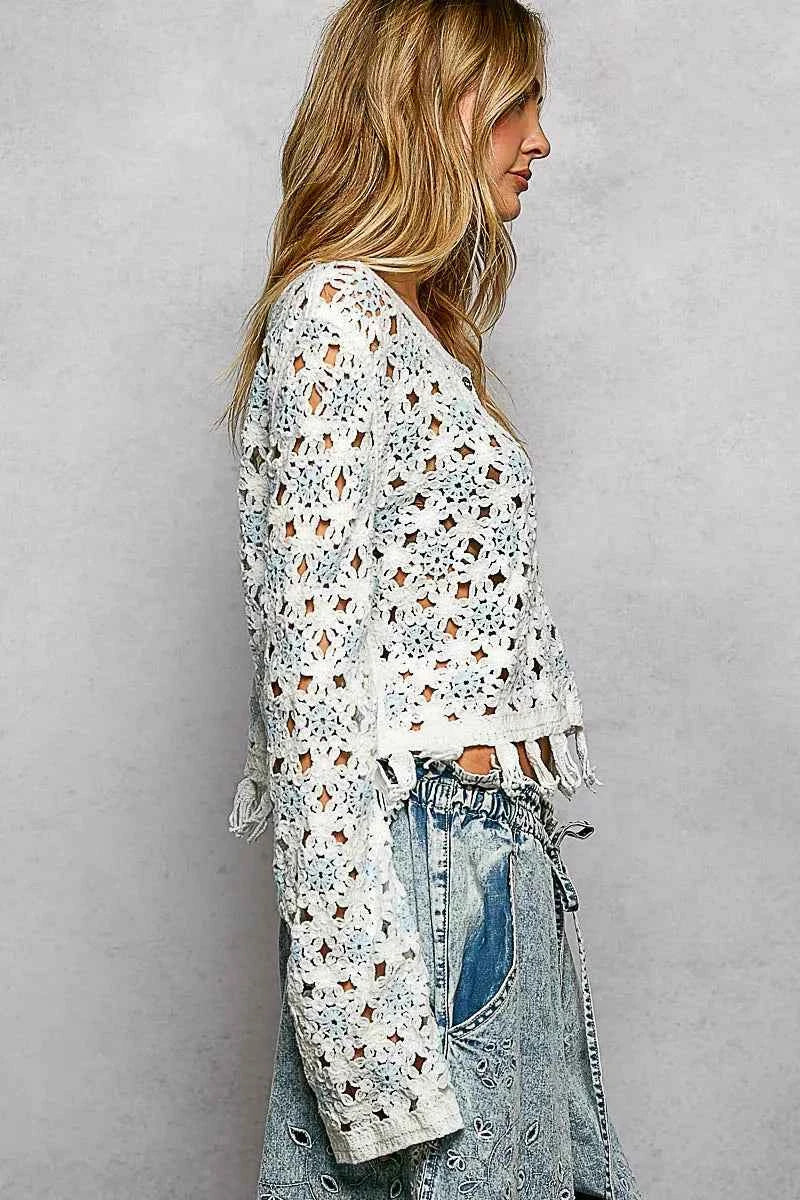 POL Openwork Floral Crochet Cardigan with Tassel Hem 460e2a41-9f9b-4d7b-a101-cddc061d7626-Max-Origin