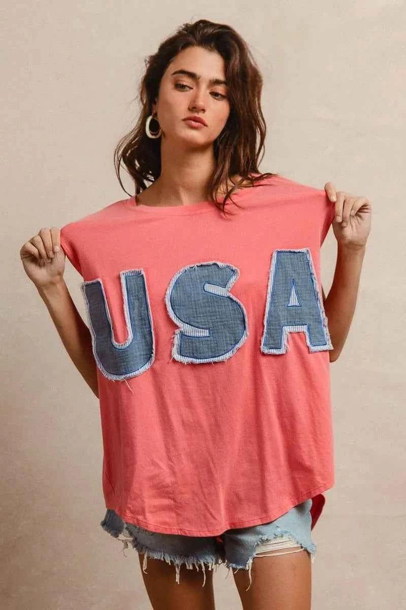 BiBi Washed Jersey With Usa Patched Raw Cut Edge Detail 46286ce9ab06438f88e34cdf28b05a06-Max-Origin