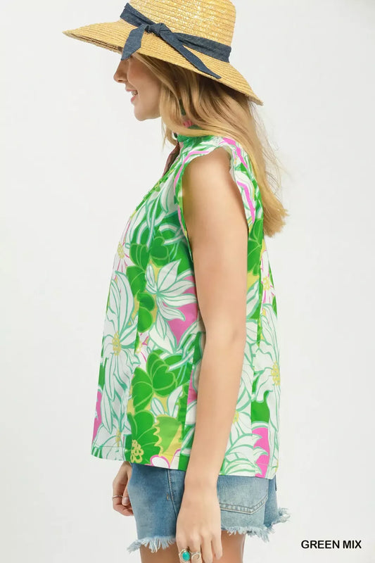 Bold Floral Flutter Sleeve Top 4628b29c-f3d0-4f55-be62-ec00c1e8dccd-Max-Origin