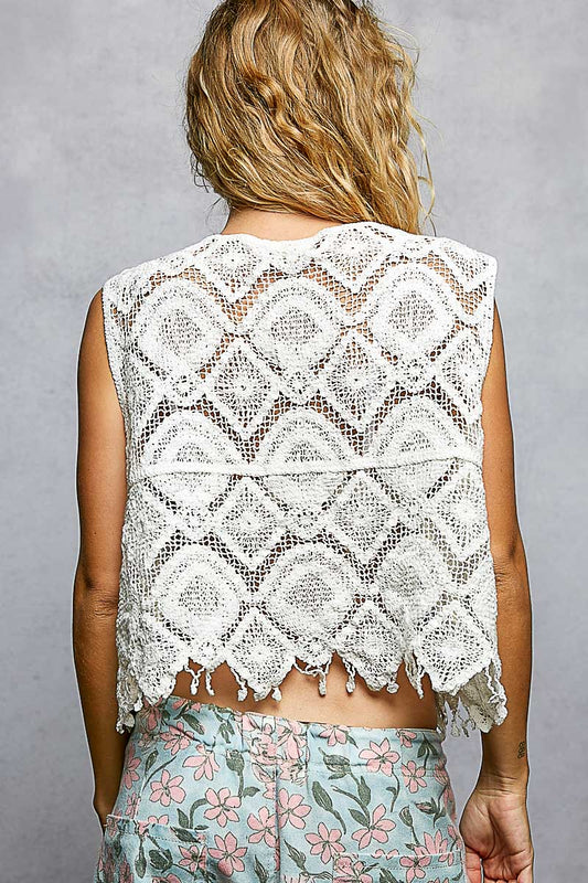 Geometric Crochet Cropped Vest with Scalloped Edge Fringe Trim 462bdba9-a886-40d9-ba97-4915cec0743a-Max