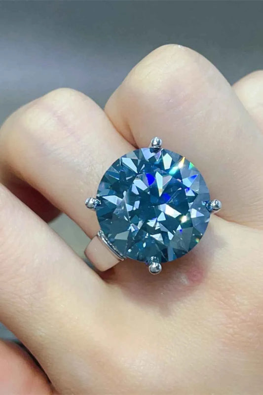 20 Carat Moissanite 925 Sterling Silver Ring 463683ce-bbbe-4f2e-a08b-41e932f6ee78-Max