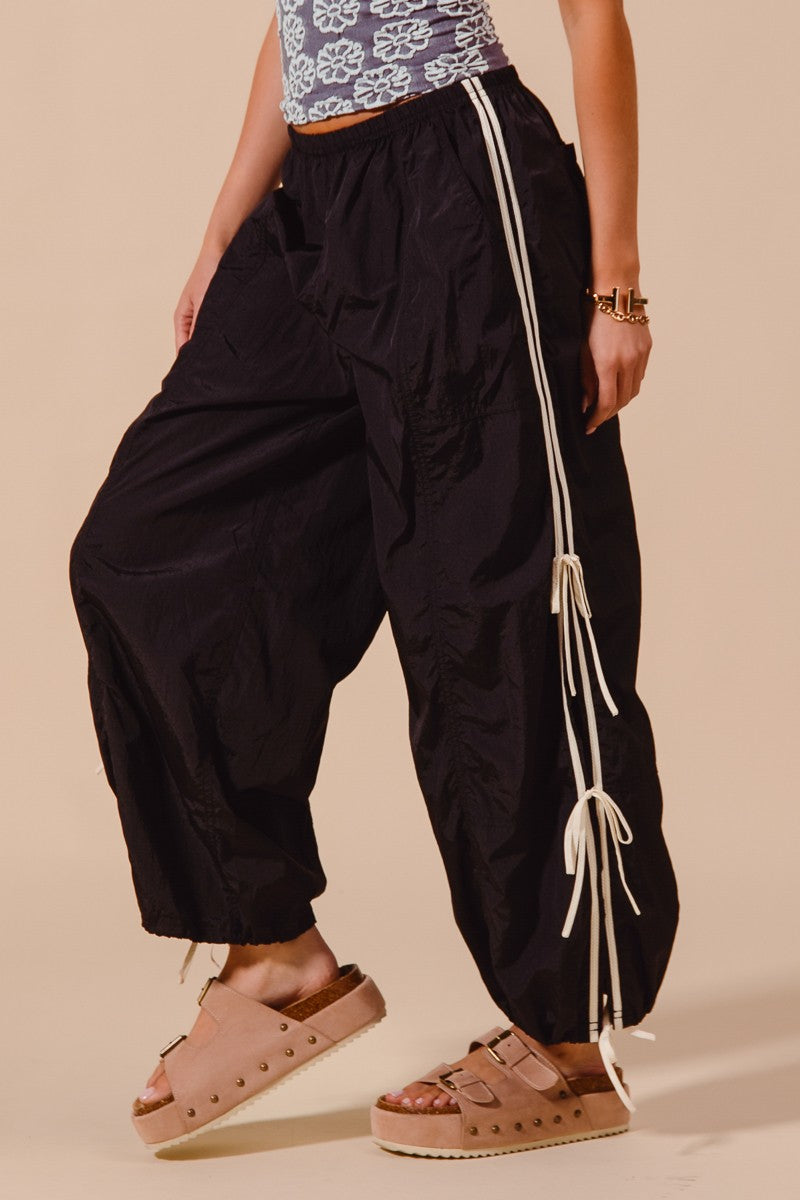 SO ME Loose Fit Jogger Pants With Double Lined Side Detail 46390a1c38bb41ec87389c592167eaef-Max