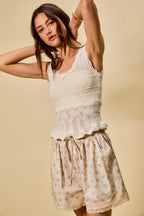 SO ME Scallop Ribbed Sleeveless Knit Top 464dcac0dce04488a3c4ecb4f73d4c81-Max