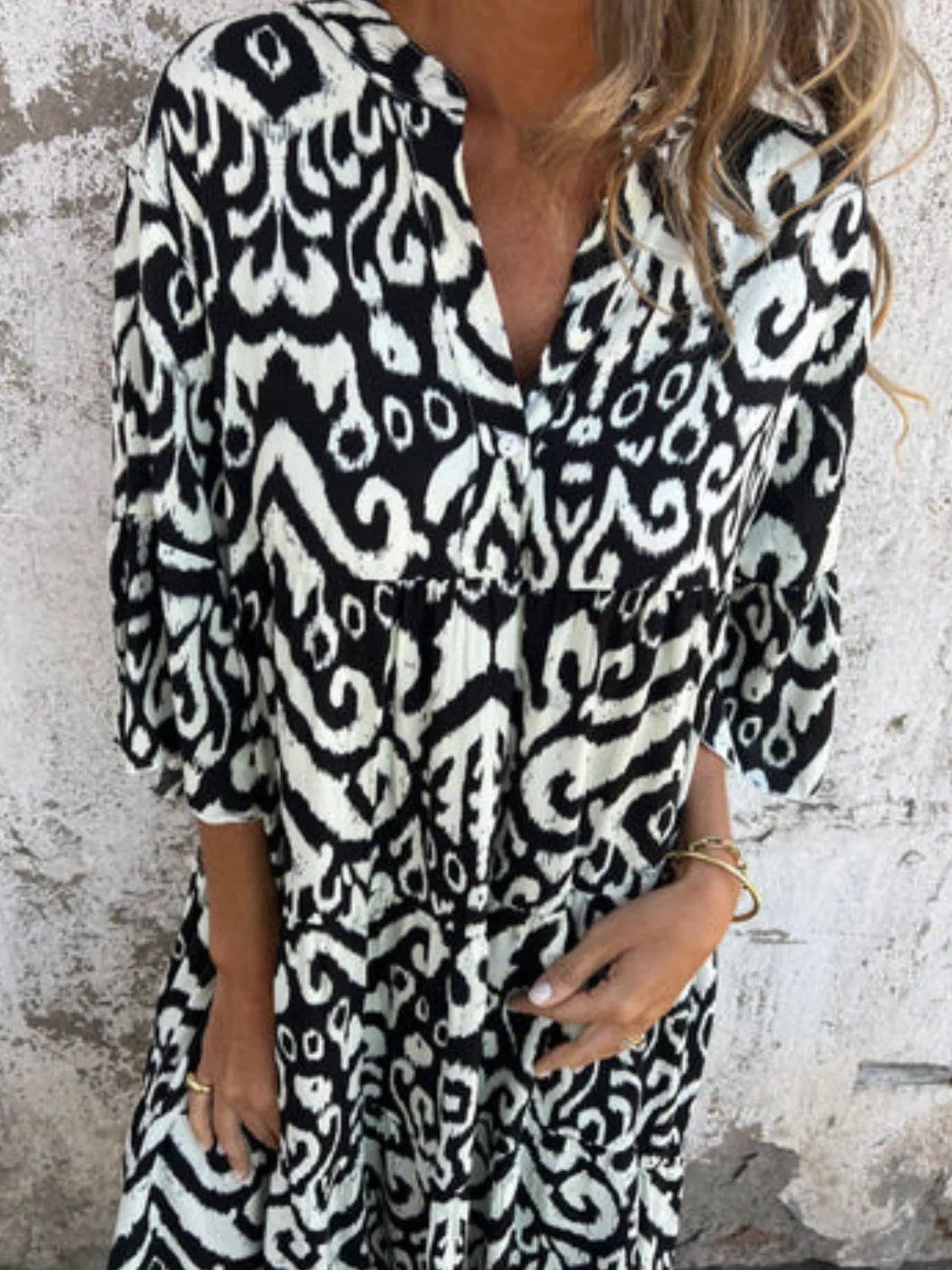Full Size Printed Notched Half Sleeve Dress Plus Size 4651d272-b040-4951-8d5b-51393566df93-Max-Origin