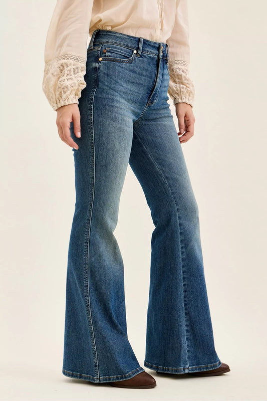 Judy Blue High Waist Double Button Tummy Control Flare Jeans 466b9461-df90-412a-bcb3-178b291b27e1-Max-Origin