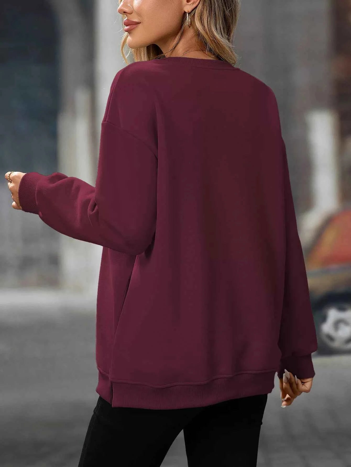 Casual Solid Color Long Sleeve Sweatshirt 468e5373-3fc1-46de-bf02-e5a88455d2ec-Max-Origin