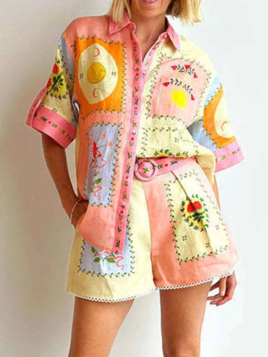 Printed Short Sleeve Shirt and Shorts Set 46a60b57-fdae-4465-ba91-0cdee7bb32fb-Max-Origin