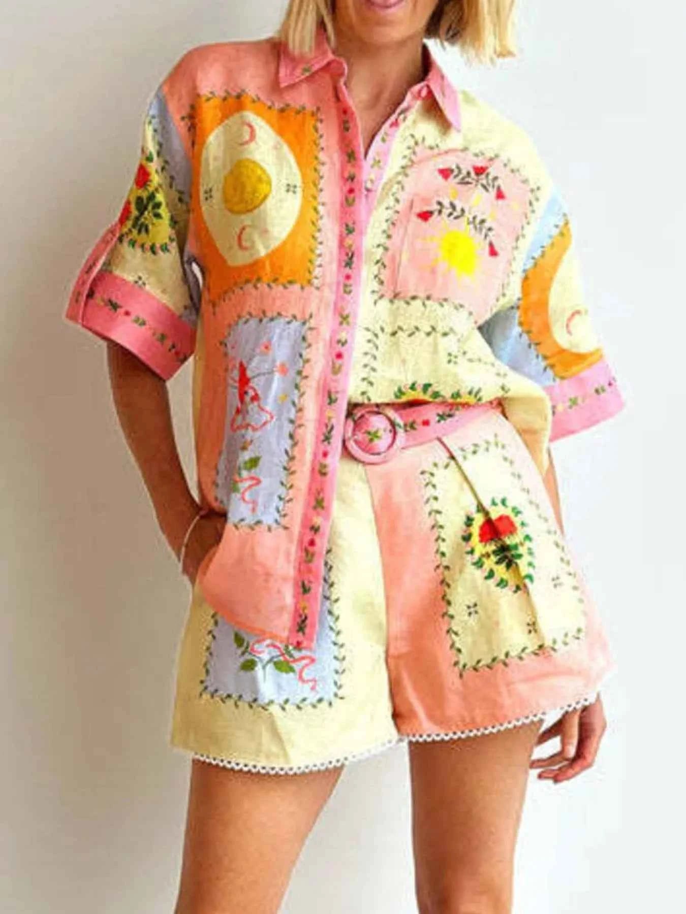 Printed Short Sleeve Shirt and Shorts Set 46a60b57-fdae-4465-ba91-0cdee7bb32fb-Max-Origin