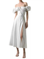 Full Size Slit Short Sleeve Midi Dress Plus Size 46eedfe7ac5c42f2bba171e2a139262f-Max-Origin