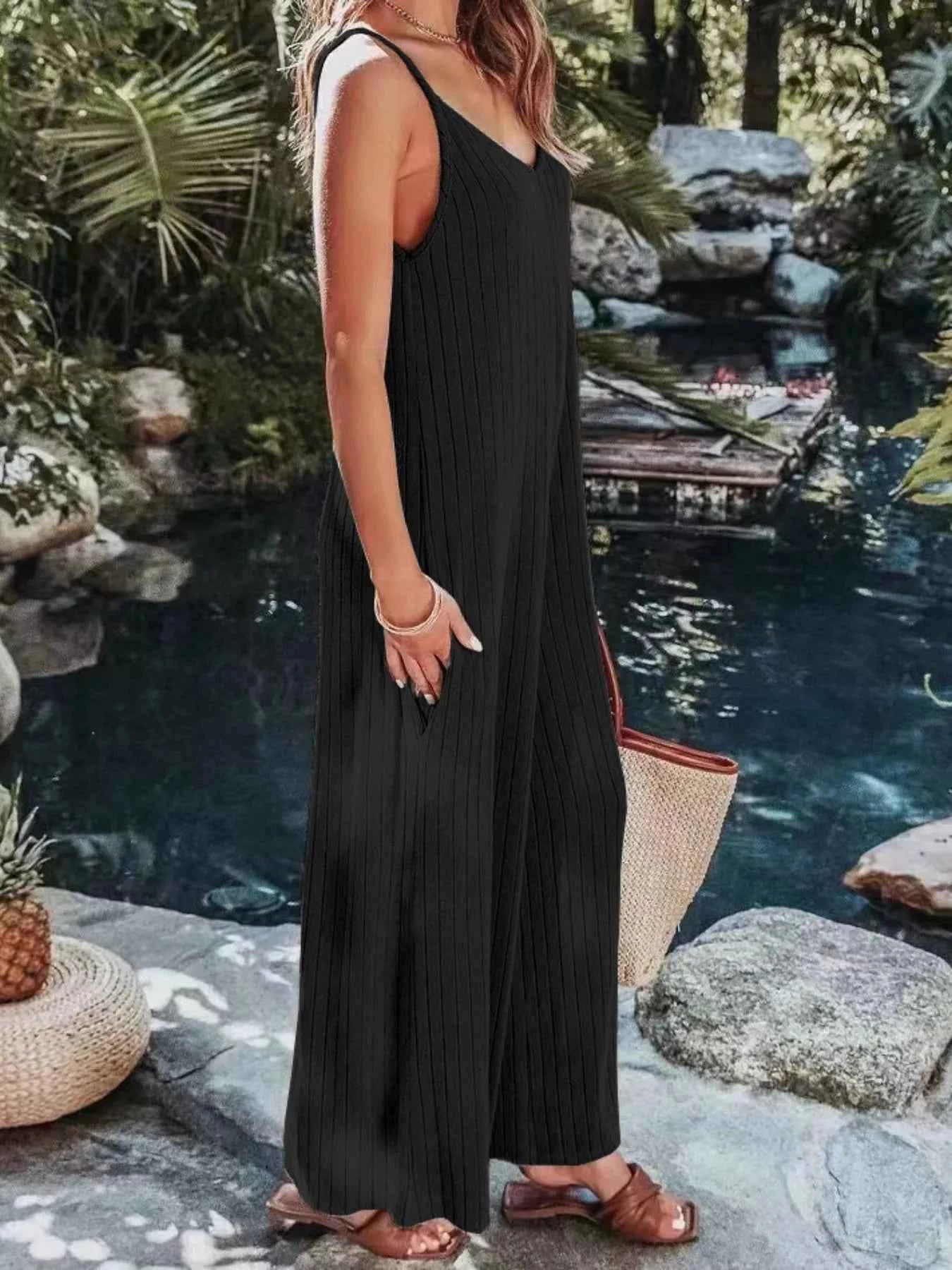 Ribbed V-Neck Wide Leg Jumpsuit 46f5db21-29aa-4407-906f-ed12374a5b2a-Max-Origin