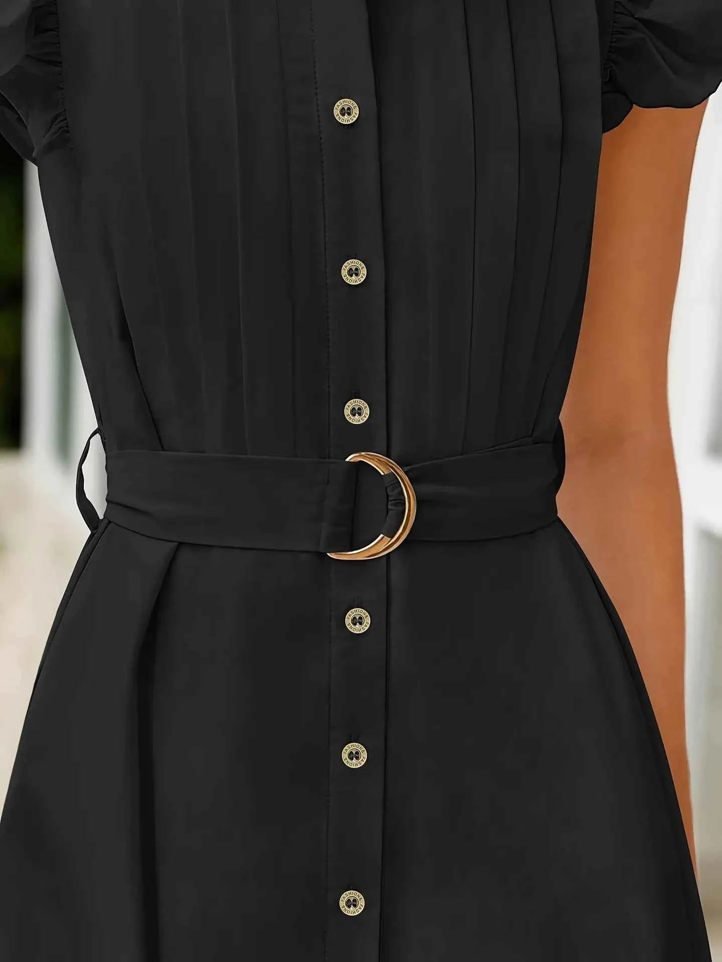 Ruffled Button-Front Midi Dress 47026c93c5e647228ccc9e7104907094-Max-Origin