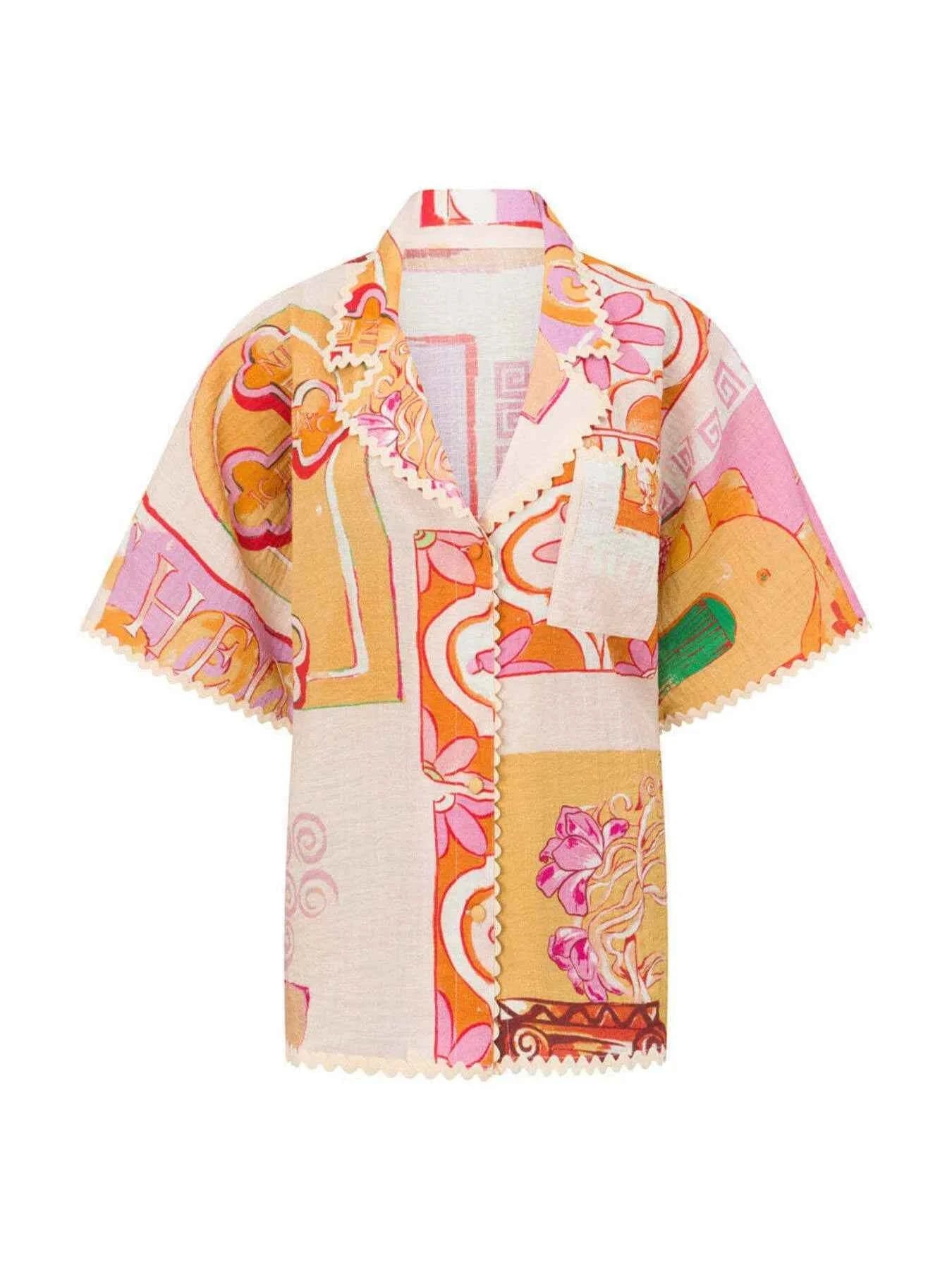 Printed Button Up Shirt and Shorts Set 4718525f-8256-4686-bb7c-3602550bcd05-Max-Origin
