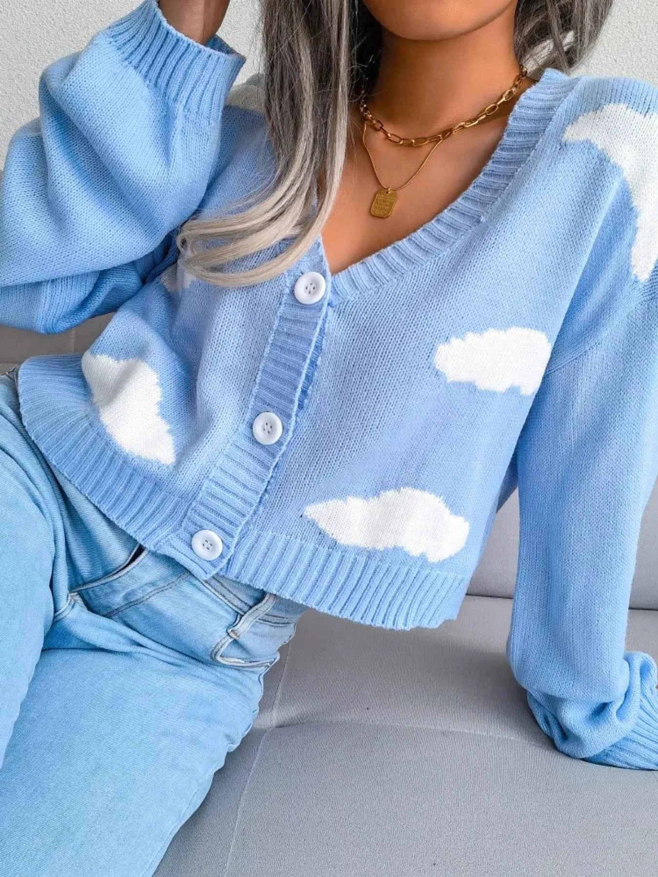 Cloud Pattern Button-Up Cropped Cardigan 471c362a-3bb2-401a-aec2-21bfd3889777-Max-Origin
