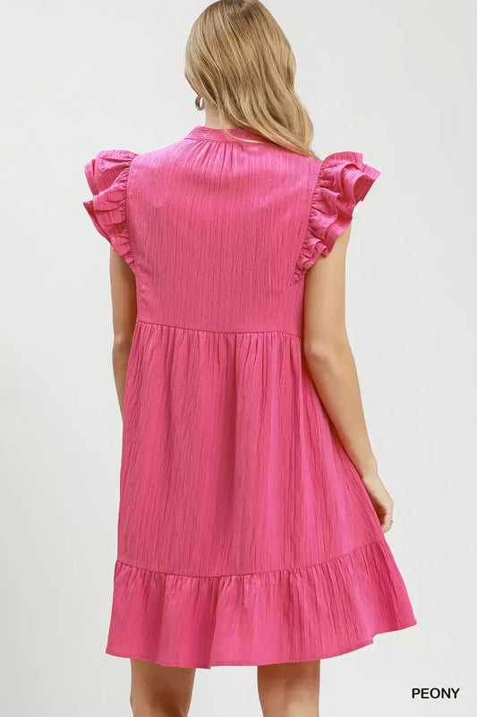 Ruffle Sleeve Babydoll Dress 47237a0c-3cd8-4cd9-90a9-9e0c6f30f1ae-Max-Origin