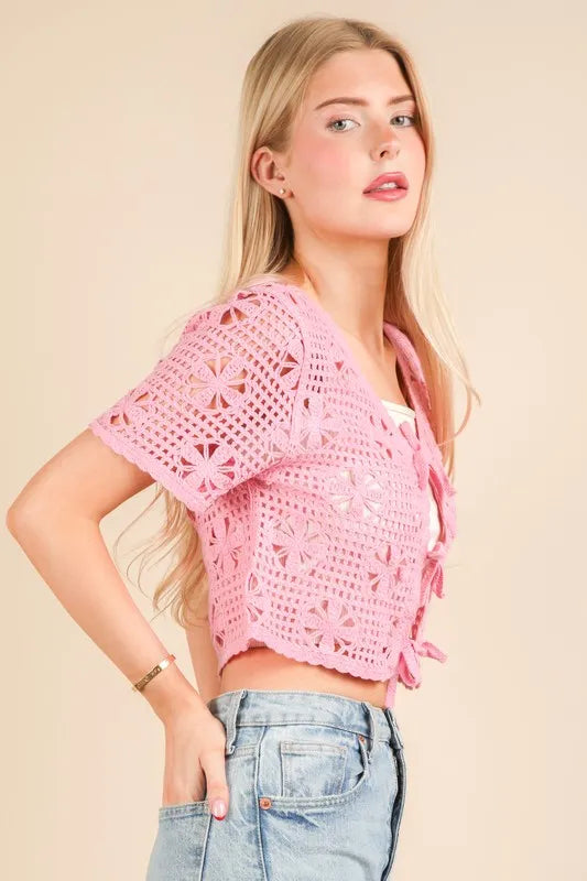 VERY J Front Tie Crochet Crop Top 473a6580b11f43cb8306c8b0430ad8fa-Max-Origin
