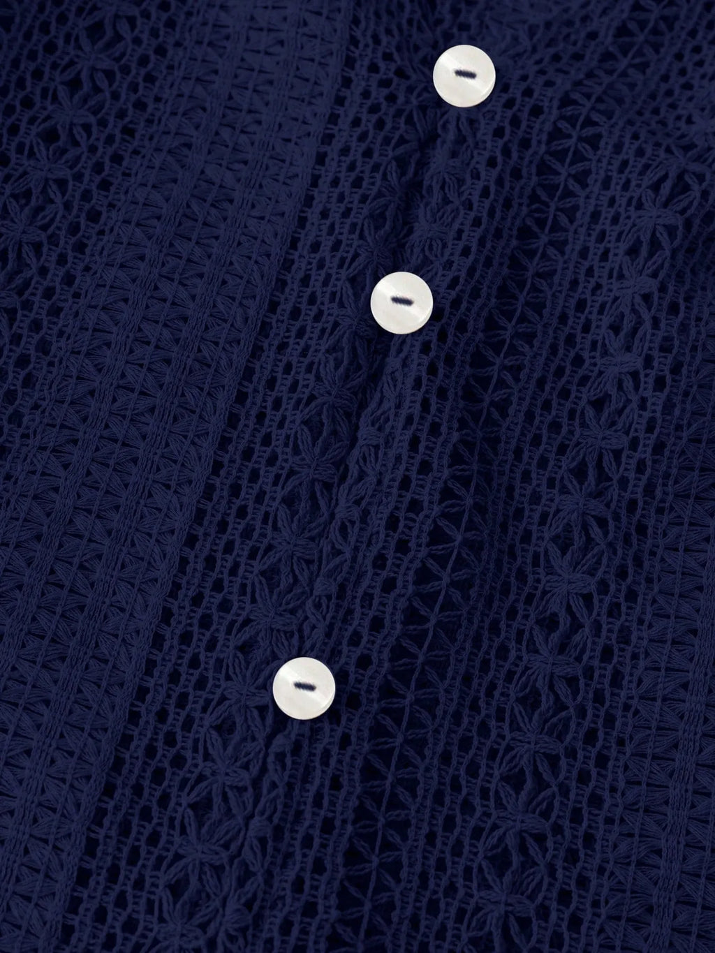 Crochet Notched Button-Front Shirt 474607489ffb434097bb70e8a2e9f62e-Max-Origin