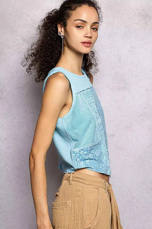 Ribbed Round Neck Cropped Tank with Lace Detail 47592603-824f-4615-bb4b-08278dfb22e4-Max-Origin