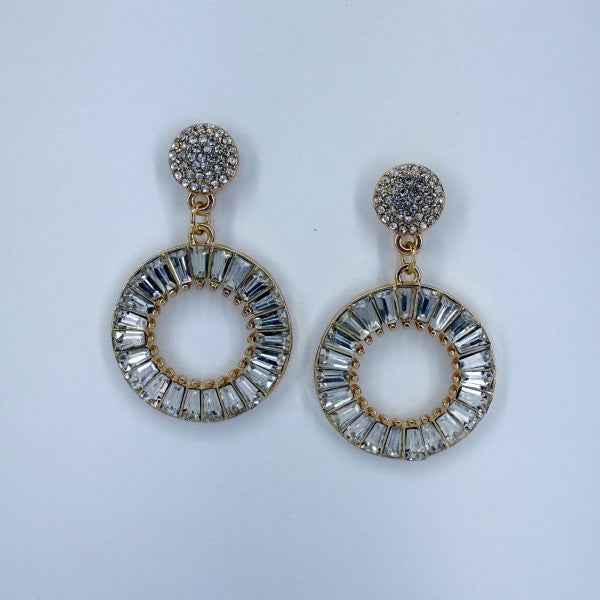 Drop Dangle Circle Rhinestones 4781b22f-0b10-4407-886a-b501d6c51431