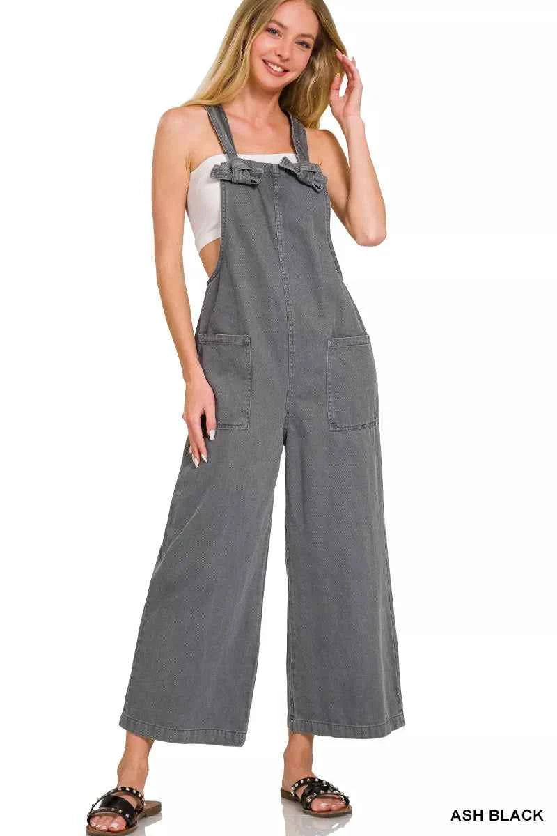 Zenana Washed Knot Strap Pockets Jumpsuit 479cf093-2177-4319-9293-b0e3811eb141-Max-Origin