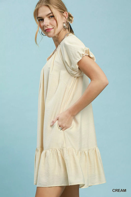 Ruffle Hem Shift Mini Dress 47a0a863-d592-4f02-a680-a341d380a1d8-Max-Origin
