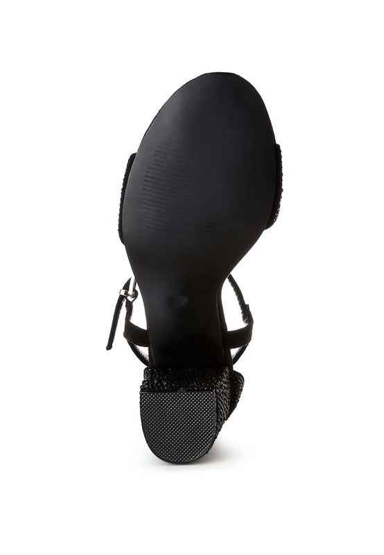 Navoli Rhinestones Embellished Sandals 47aa1b0a-bc47-479a-83fc-18068b87f12b