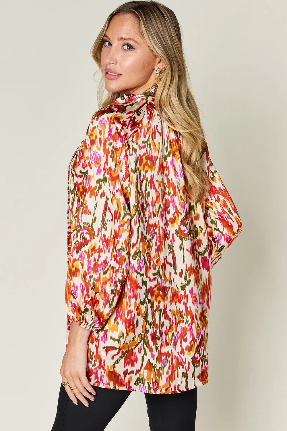 Double Take Full Size Printed Button Up Long Sleeve Shirt 47ac3623-fd1e-43ff-835c-68b54ce2832d-Max