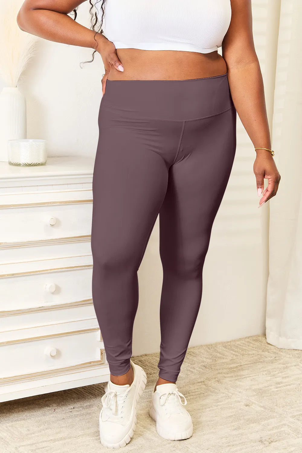 Double Take Wide Waistband Sports Leggings 47c4b0f0-456c-4166-8a66-45a2fcddbb77-Max