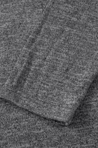 Dark Grey 3pcs V Neck T Shirt Ribbon Knot Pants Open Duster 3pcs Lounge Set 47d46c069676566c