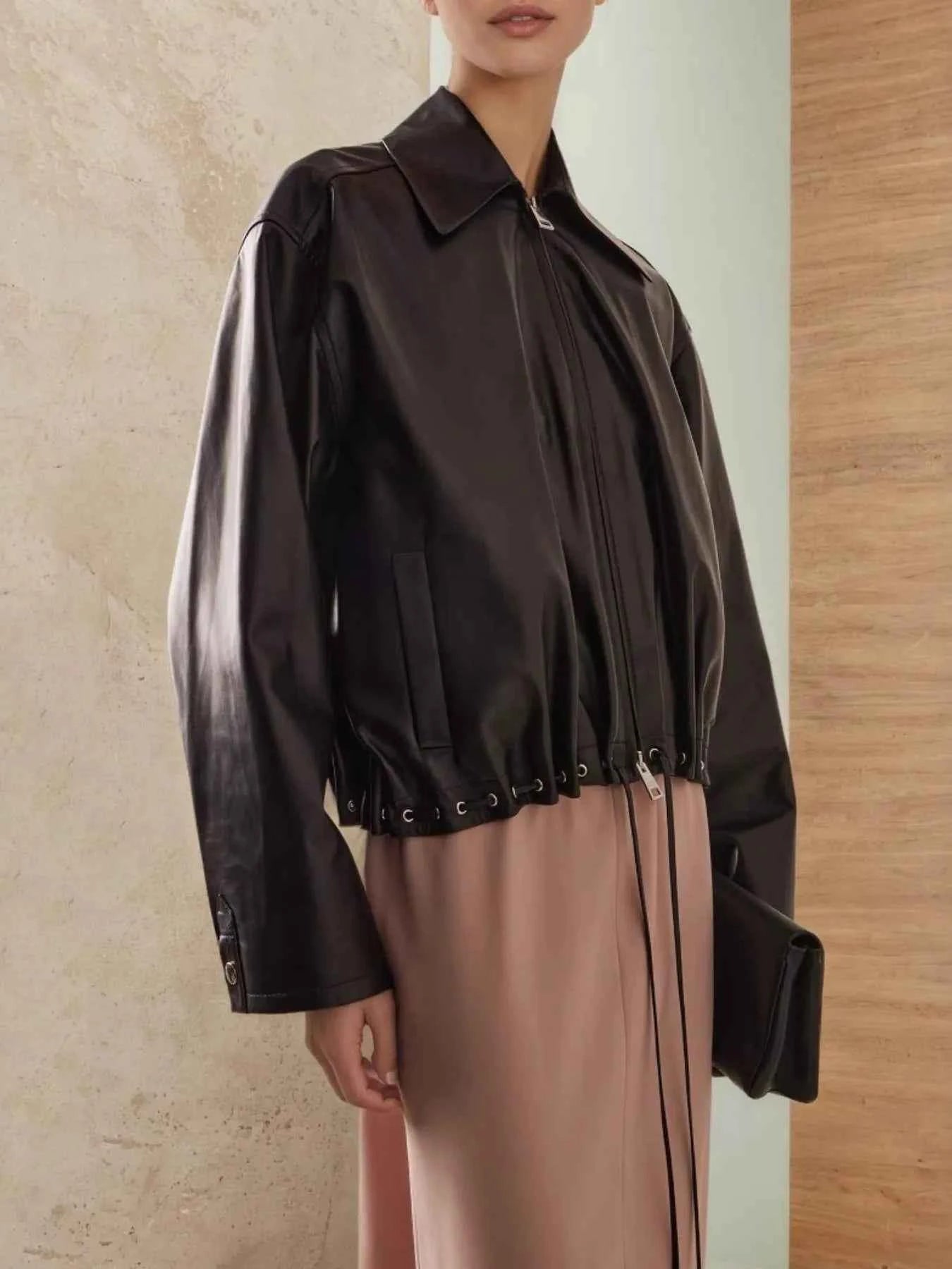 Drawstring Hem Zip Up Jacket 47e49ccc-b554-49d9-b494-692224ca68c1-Max-Origin