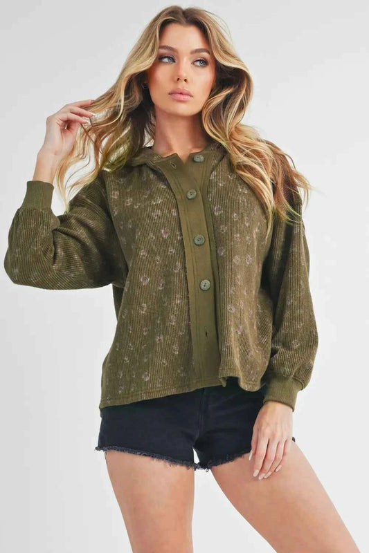 Aemi + Co Floral Button Up Hooded Jacket 47ea67fe-d4f1-43b2-819f-ac8129e5136c-Max