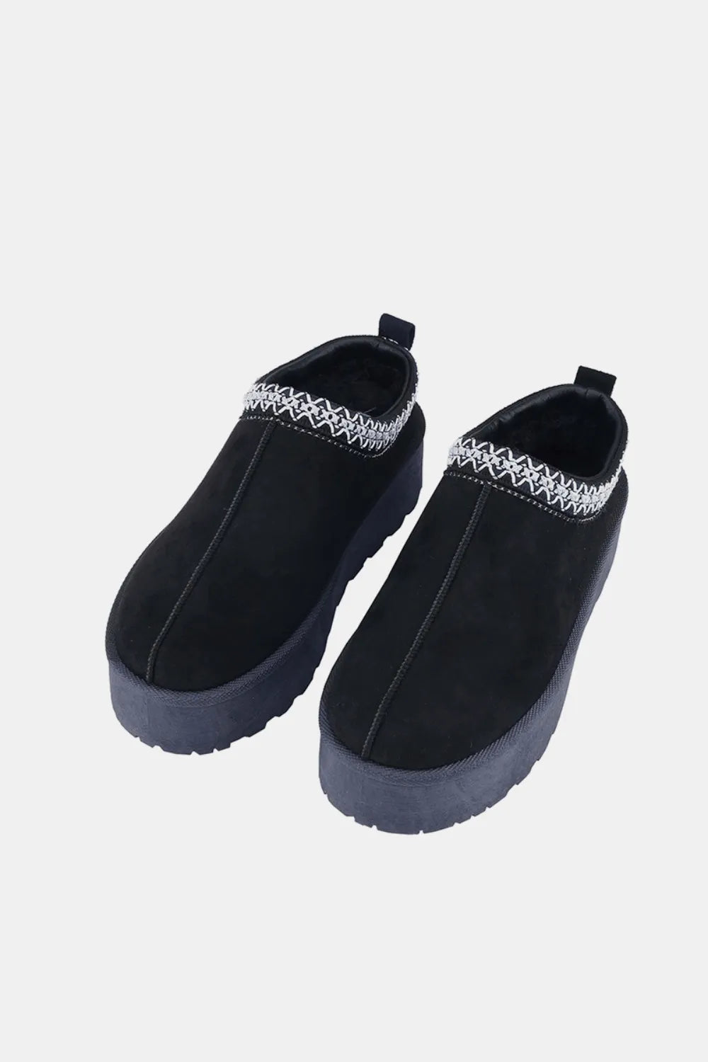 Weeboo Platform Embroidered Trim Slip-On Boots 47fd604c-9e61-4b39-992e-13e53cdf0784-Max