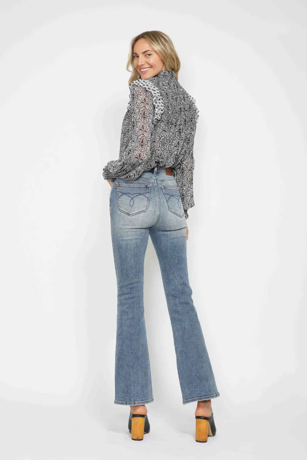 Judy Blue Full Size Tummy Control Back Embroidered Pocketed Bootcut Jeans Plus Size 48039750-c9aa-4d14-84d6-61d43488e9fe-Max