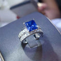 3 Carat Moissanite 925 Sterling Silver Ring Royal Blue 4821cc5c-c306-4aaf-bec8-6f6e518d8ded-Max-Origin
