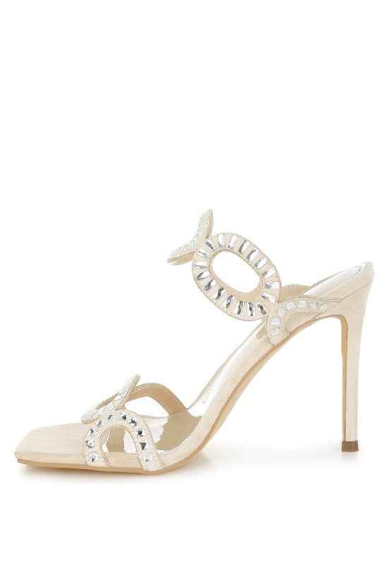 Romashka Cut Out Detail Stiletto Heel Sandals 48315bbd-31ac-455c-9b95-5325efec2c35