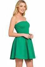 Zenana Combined Knit Tube Top Flare Mini Dress 483513fa-4e6f-4360-aa50-ac6086d4ecbb-Max-Origin