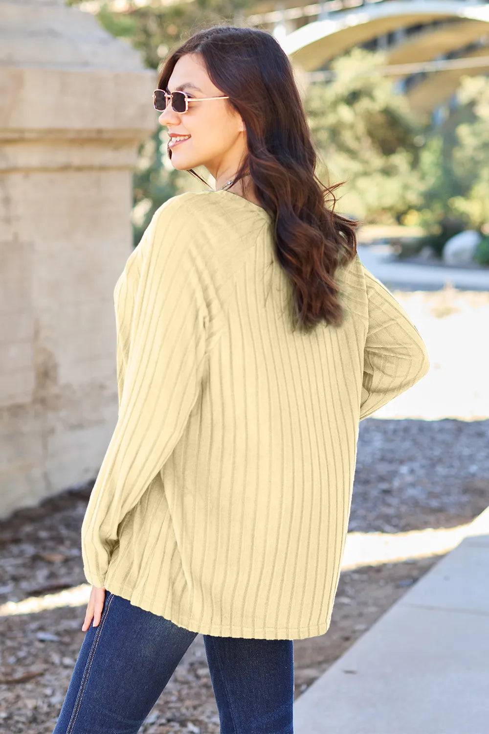 Basic Bae Full Size Ribbed Round Neck Long Sleeve Knit Top 4843a450befd44fb83b723370fca0d75-Max