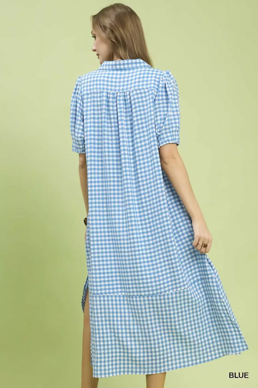 Gingham Midi Dress with Side Pockets 4856838f-3a35-4ba3-80fa-04443ca5ae23-Max-Origin