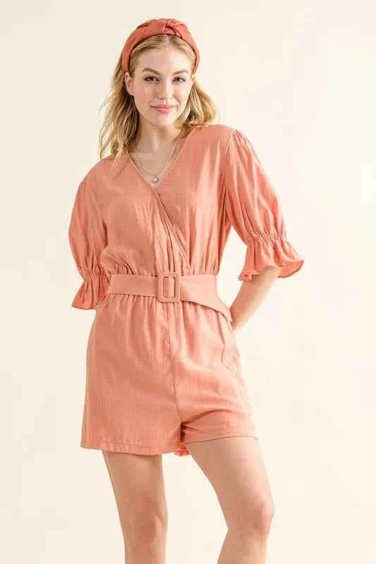 And The Why Flounce Sleeves Romper with Belt DUSTY CLAY 485fed09adc64ac9b6acdcc6f75b7deb-Max-Origin