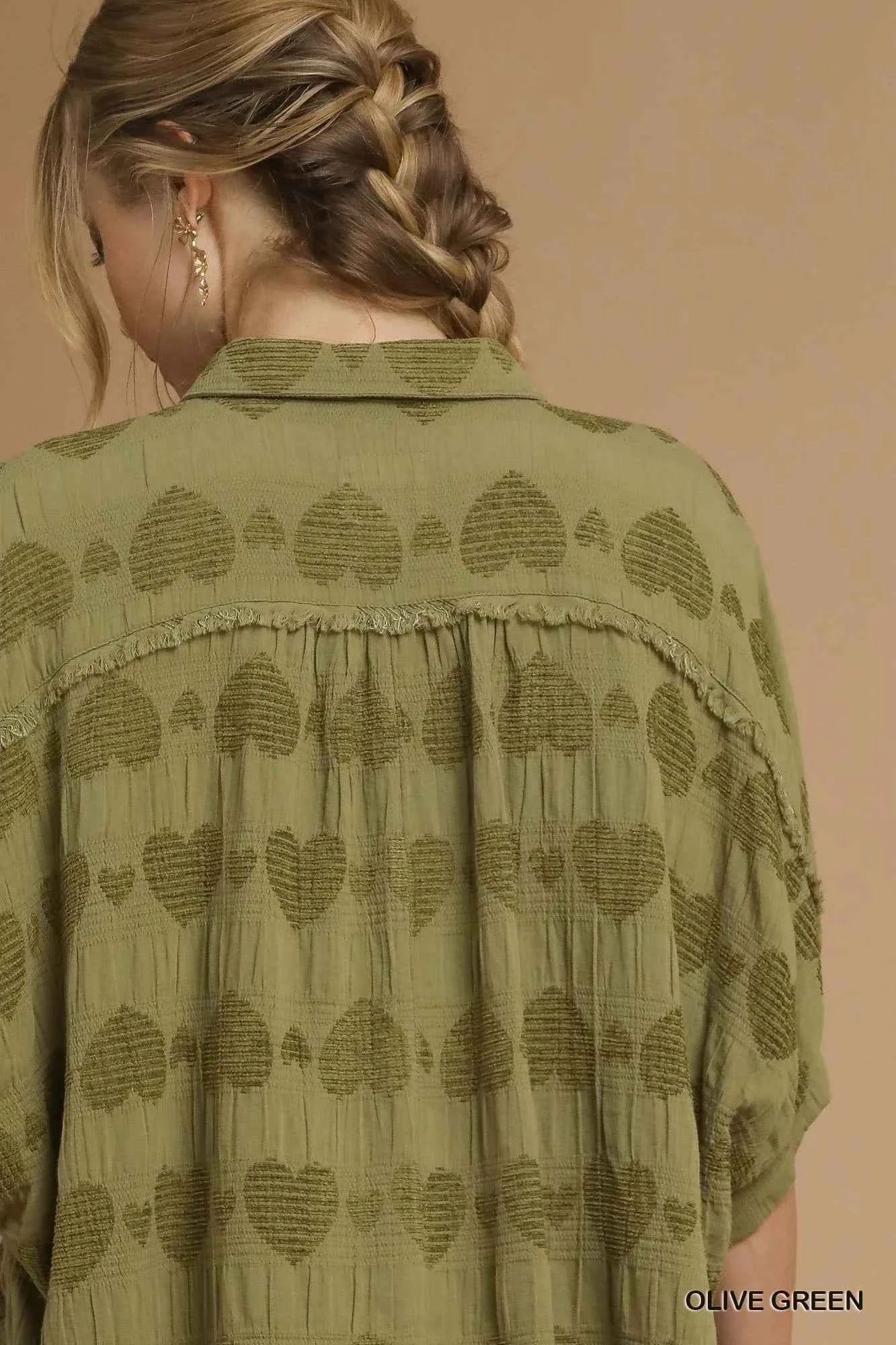 Umgee Jacquard Heart Collared Shirt 48652201-cd65-4d3c-a281-571cc1872fbd-Max-Origin