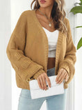 Chunky Knit Open Front Cardigan Yellow 488b43f1c70f481dbf383ce4e82a4f23-Max-Origin